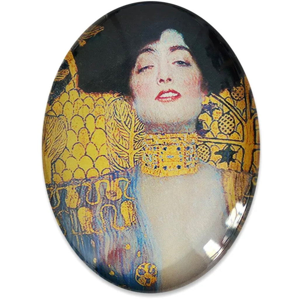 Gustav Klimt Judith Painting Glass Cameo Cabochon