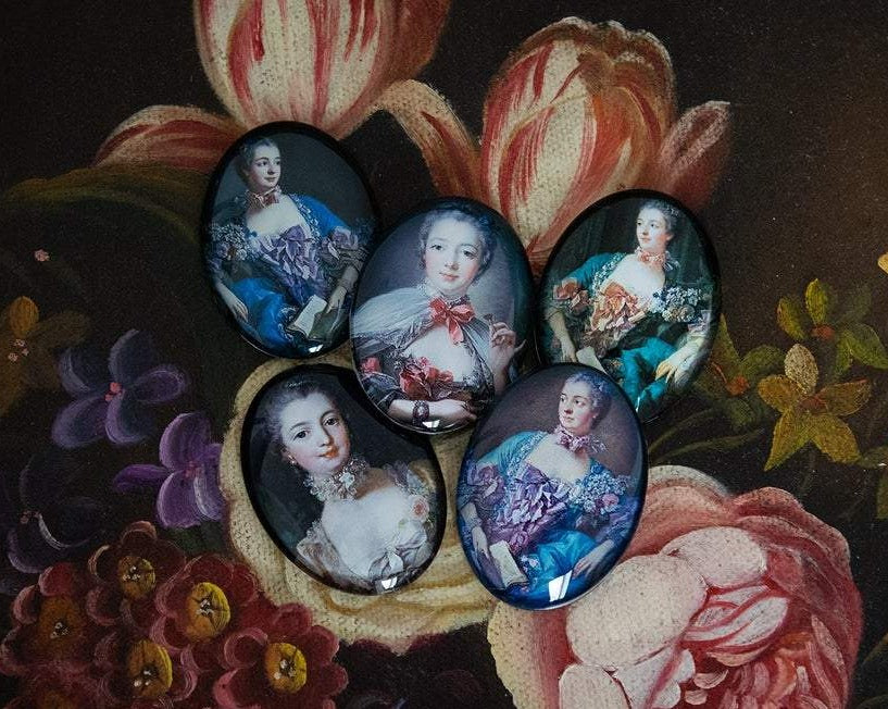 Madame de Pompadour Baroque Rococo Cameo Cabochon