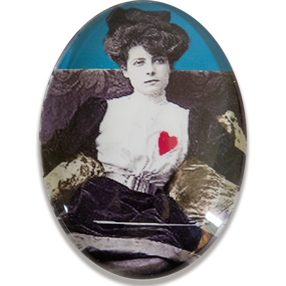 Victorian Fencer Woman Fencing Cameo Cabochon