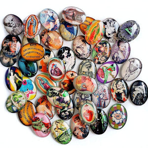 MYSTERY GRAB BAG Mixed Assorted Lot Glass Cameo Cabochons