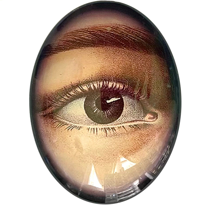 Vintage Eye Illustration Glass Cameo Cabochon
