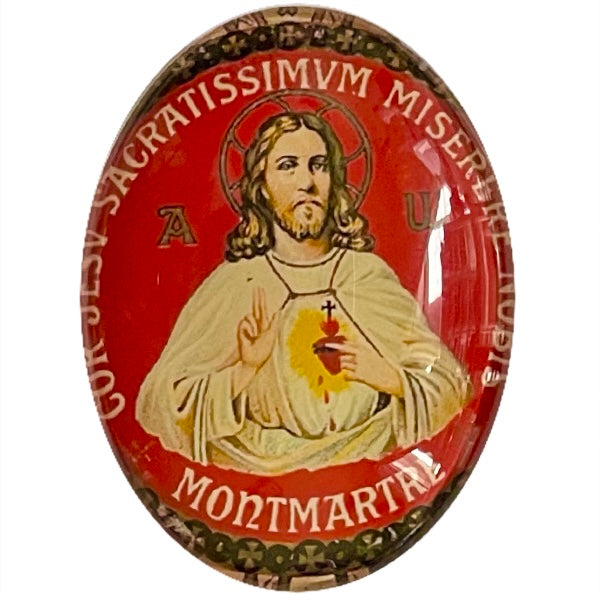 Sacred Heart of Jesus Illustration Cameo Cabochon