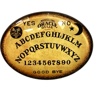 Vintage Ouija Board Horizontal Gothic Glass Cameo Cabochon