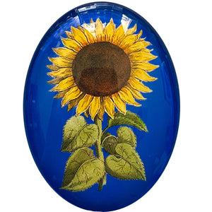Ukrainian Sunflower Illustration Cameo Cabochon Ukraine Flower