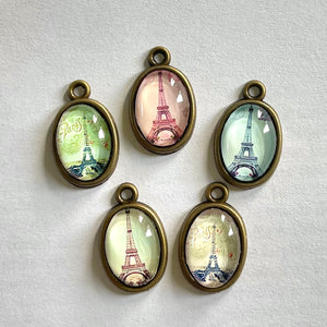 Eiffel Tower Paris Vintage Handmade Charm Lot