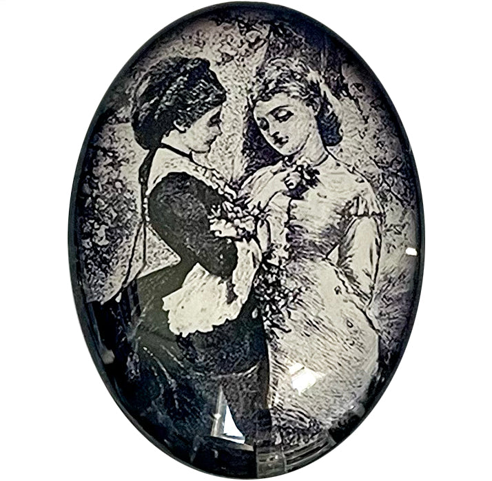 Victorian Women Illustration Cameo Cabochon