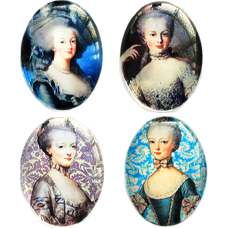 Marie Antoinette Baroque Rococo Cameo Cabochon