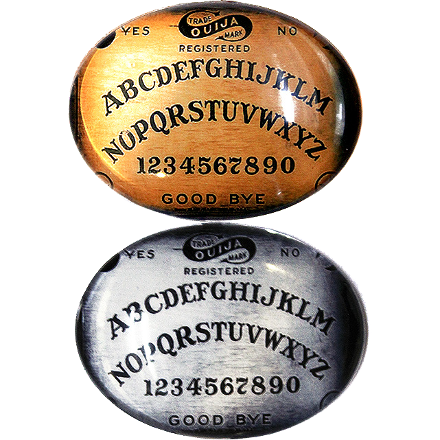 Ouija Board Horizontal Glass Cameo Cabochon