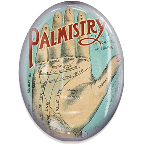 Palmistry Cameo Cabochon Palm Reading Fortune Teller