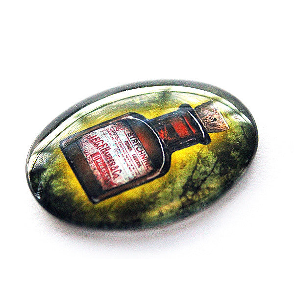 Poison Bottle Label Designs Cameo Cabochons