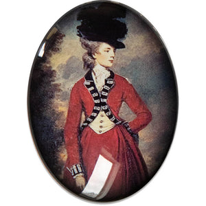 Napoleonic Vintage French Woman Cameo Cabochon