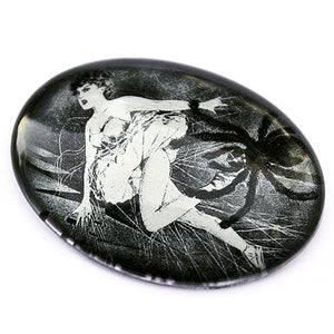 Ballerina in Spider web Gothic Cameo Cabochon